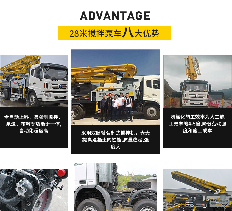 28米攪拌泵車(chē)(A8)SM5160THBG28HQ